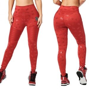 Zumba X Hello Kitty Ankle Leggings size XS - Ruby